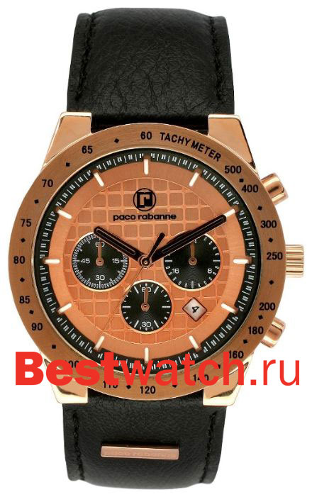 Часы Paco Rabanne Gent Leather Round PRH986_2OA